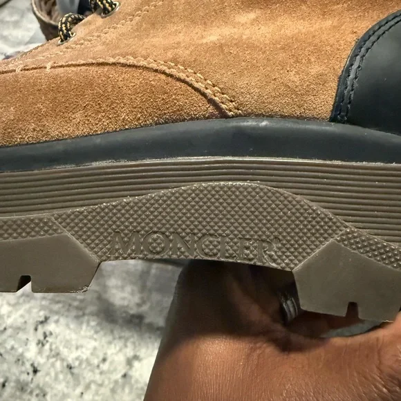 Moncler Tan Suede Men's Boots - Picture 5 of 5